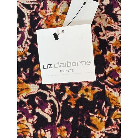 Liz Claiborne Mixed Media Open Kimono Top Size Petite Large NWT - Picture 6 of 8